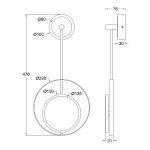 Настенный светильник Escada Hypnosis 10206/SG LED White/Gold