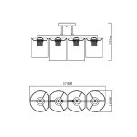 Потолочная люстра Escada Fantasy 641/4P