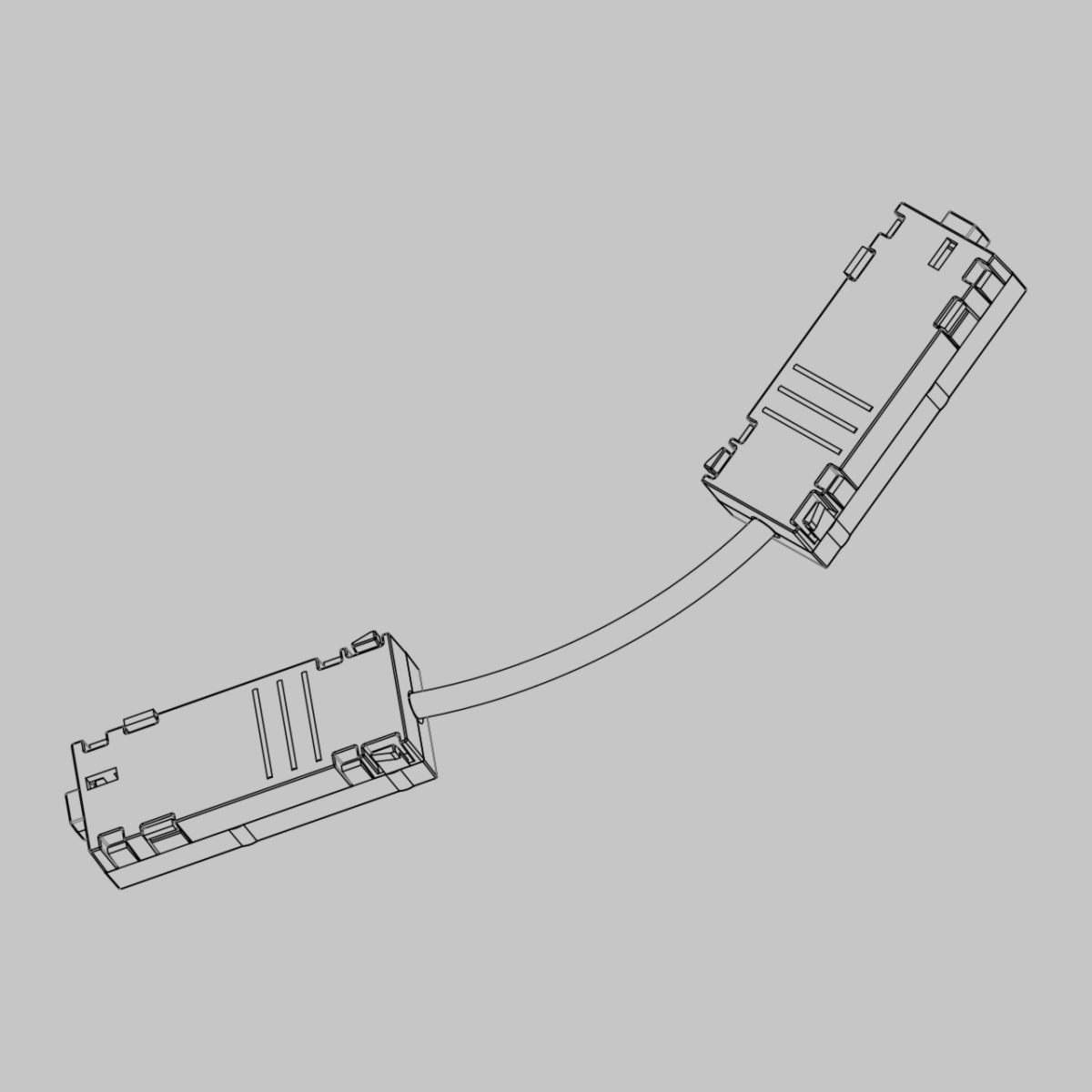 L-соединитель питания для шинопровода трековой системы IMEX Smart Line IL.0050.4002-WH