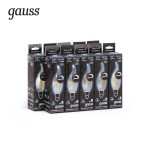 Лампа светодиодная диммируемая Gauss филаментная E14 5W 4100К прозрачная 104801205-D