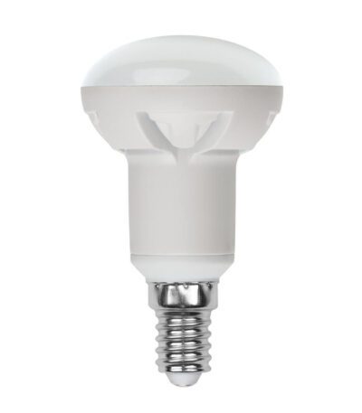 Лампа светодиодная диммируемая (UL-00004709) Uniel E14 7W 4000K матовая LED-R50 7W/4000K/E14/FR/DIM PLP01WH