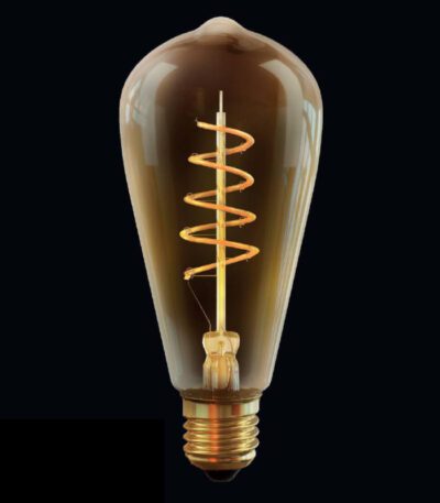 Лампа светодиодная диммируемая Voltega E27 4W 2800К прозрачная VG10-ST64GE27warm4W-FB 7077