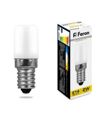 Лампа светодиодная Feron E14 2W 2700K Цилиндр Матовая LB-10 25295
