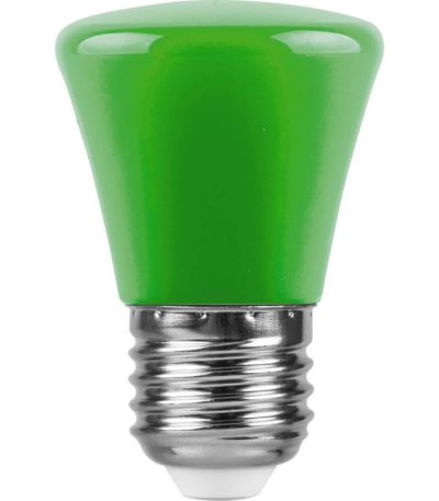 Лампа светодиодная Feron E27 1W зеленый Грибок Матовая LB-372 25912