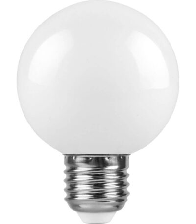 Лампа светодиодная Feron E27 3W 2700K Шар Матовая LB-371 25903