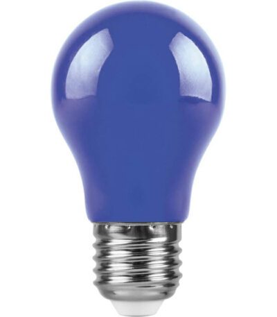 Лампа светодиодная Feron E27 3W синий Шар Матовая LB-375 25923