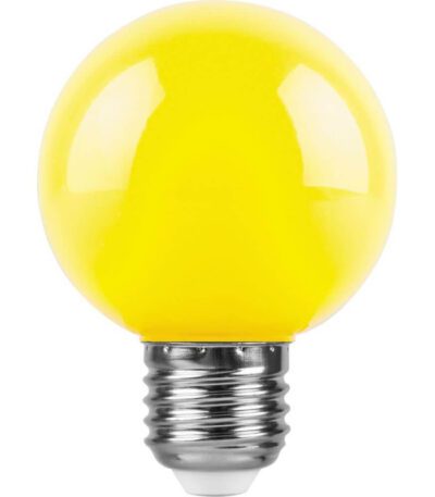 Лампа светодиодная Feron Е27 3W желтый Шар Матовая LB-371 25904