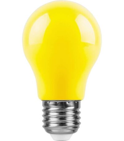 Лампа светодиодная Feron E27 3W желтый Шар Матовая LB-375 25921