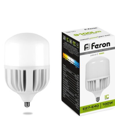Лампа светодиодная Feron E27-E40 100W 6400K Цилиндр Матовая LB-65 25827