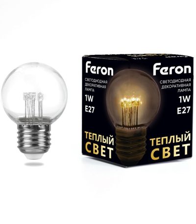 Лампа светодиодная Feron LB-378 E27 1W 2700K 41918