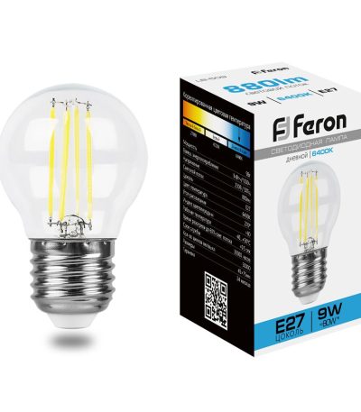 Лампа светодиодная Feron LB-509 Шарик E27 9W 6400K 38224
