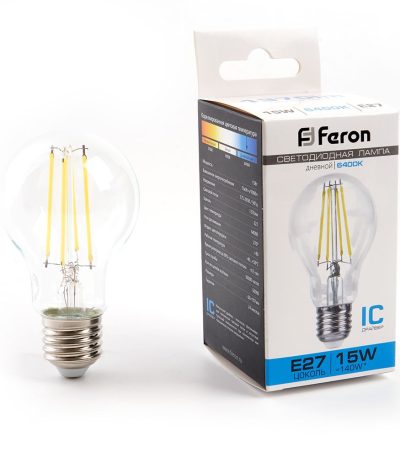 Лампа светодиодная Feron LB-615 Шар E27 15W 6400K 48284