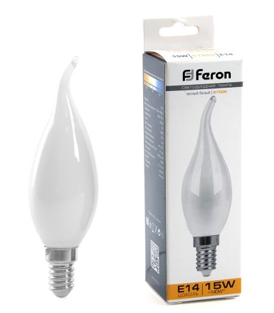 Лампа светодиодная Feron LB-718 Свеча на ветру E14 15 2700K 38260