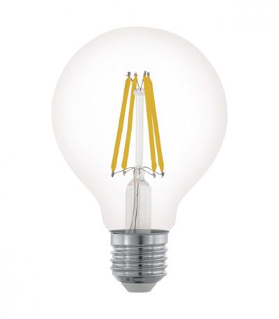 Лампа светодиодная филаментная диммируемая Eglo E27 6W 2700К прозрачная 11702
