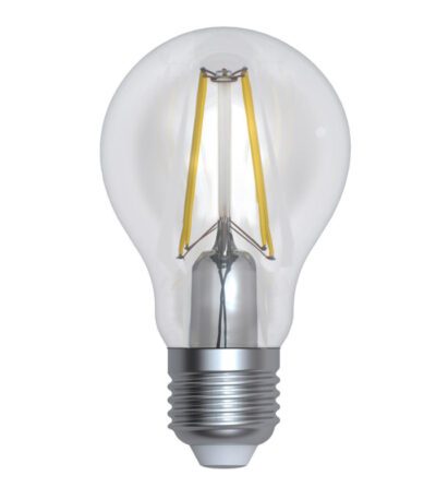 Лампа светодиодная филаментная диммируемая (UL-00005183) Uniel E27 12W 3000K прозрачная LED-A60-12W/3000K/E27/CL/DIM GLA01TR