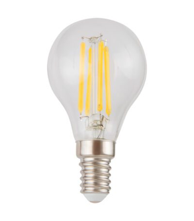 Лампа светодиодная филаментная диммируемая Voltega E14 5W 4000K груша прозрачная VG10-G1E14cold5W-FD 8465