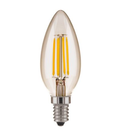 Лампа светодиодная филаментная Elektrostandard E14 7W 3300K прозрачная 4690389062889