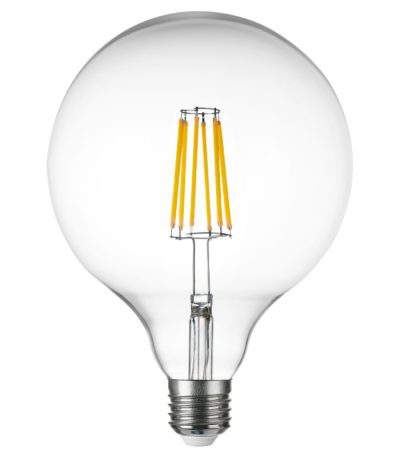 Лампа светодиодная филаментная Lightstar LED Filament E27 10W 4000K груша прозрачная 933204