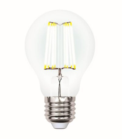 Лампа светодиодная филаментная (UL-00002872) Uniel E27 7W 3000K LED-A60-7W/WW/E27/CL/DIM GLA01TR