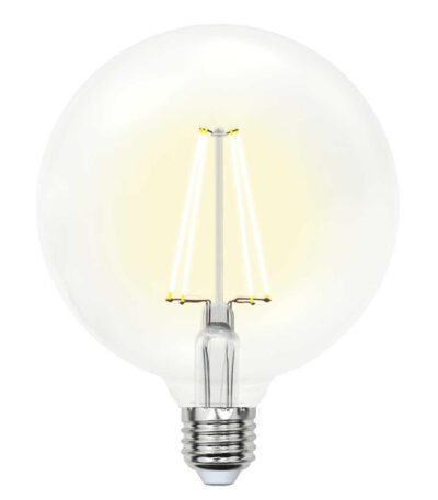 Лампа светодиодная филаментная (UL-00004861) Uniel E27 15W 4000K прозрачная LED-G125-15W/4000K/E27/CL PLS02WH