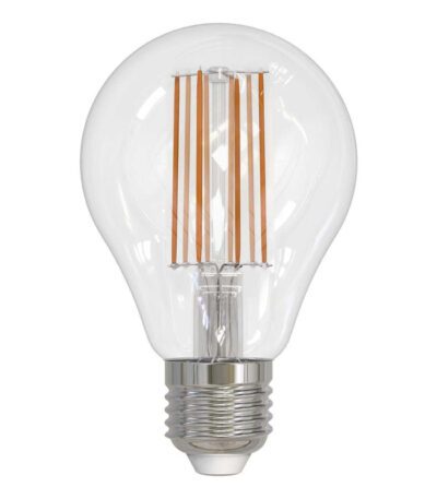 Лампа светодиодная филаментная (UL-00004870) Uniel E27 17W 3000K прозрачная LED-A70-17W/3000K/E27/CL PLS02WH