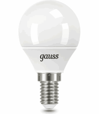Лампа светодиодная Gauss E14 6,5W 6500K матовая 105101307