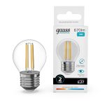 Лампа светодиодная Gauss Filament Elementary E27 10W 4100K 52220