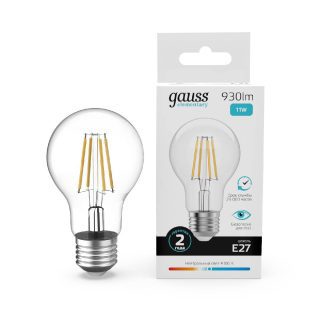 Лампа светодиодная Gauss Filament Elementary E27 11W 4100K 22221
