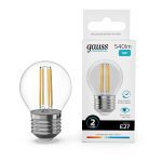 Лампа светодиодная Gauss Filament Elementary E27 8W 4100K 52228