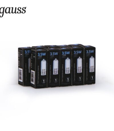 Лампа светодиодная Gauss G4 3.5W 4100K прозрачная 107807203