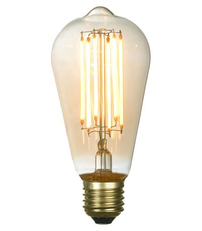 Лампа светодиодная Lussole Е27 6W 2200K янтарная GF-L-764