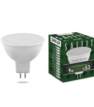 Лампа светодиодная Saffit SBMR1609 MR16 GU5.3 9W 2700K 55084