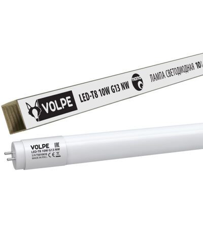 Лампа светодиодная (UL-00001454) Volpe G13 10W 4000K матовая LED-T8-10W/NW/G13/FR/FIX/N