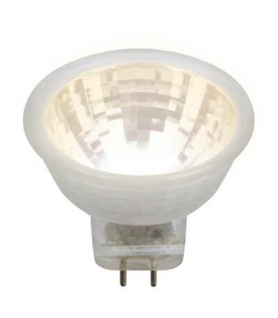 Лампа светодиодная (UL-00001702) Uniel GU4 3W 3000K прозрачная LED-MR11-3W/WW/GU4/220V GLZ21TR