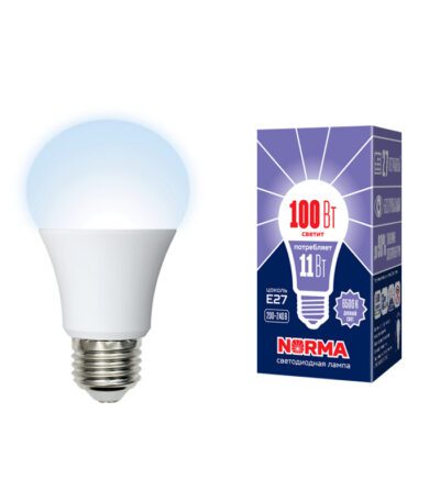 Лампа светодиодная (UL-00003785) Volpe E27 11W 6500K матовая LED-A60-11W/DW/E27/FR/NR