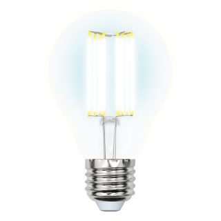 Лампа светодиодная (UL-00005898) Uniel E27 23W прозрачная LED-A70-23W/4000K/E27/CL PLS02WH