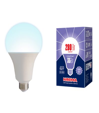 Лампа светодиодная Volpe Norma LED-A95-35W/6500K/E27/FR/NR картон UL-00005609