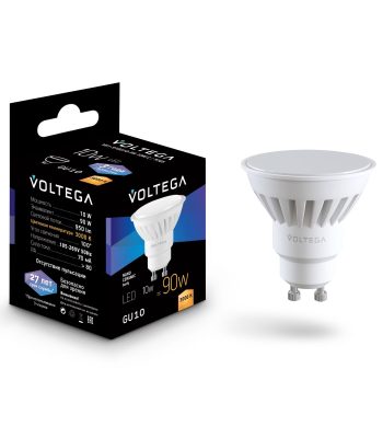 Лампа светодиодная Voltega Ceramics MR16 10W 3000K GU10 7265