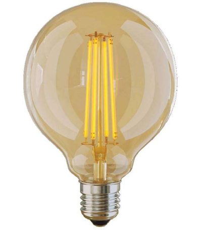 Лампа светодиодная Voltega E27 6W 2800K шар золотой VG10-G95GE27warm6W 7084