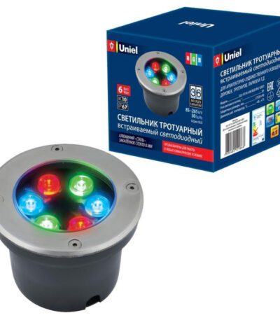 Ландшафтный светодиодный светильник (UL-00006821) Uniel ULU-B11A-6W/RGB IP67 Grey