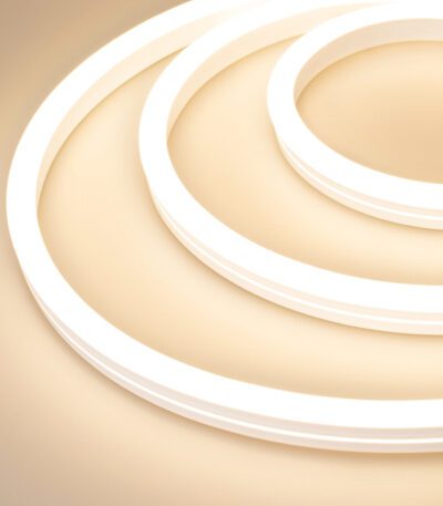 Лента герметичная Arlight MOONLIGHT-SIDE-A140-12x24mm 24V Warm3000 (9.6 W/m, IP68, 2835, 5m, Wire x1) 038602