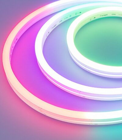 Лента герметичная Arlight SPI MOONLIGHT-SIDE-B84-12x17mm 24V RGB-PX7 (18 W/m, IP67, 5m, wire x2) 041014