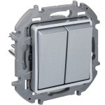 Переключатель двухклавишный Legrand Inspiria 673657