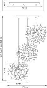 Подвесной светильник Lightstar Extra (721134+572134) L3PR721134