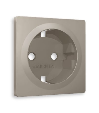 Лицевая панель для розетки с/з Ambrella Volt Alfa AP3660