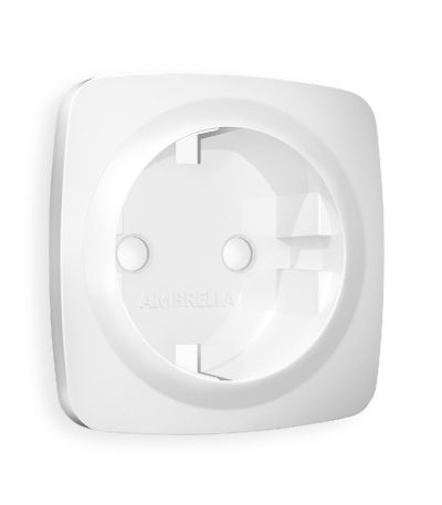 Лицевая панель для розетки с/з Ambrella Volt Omega OP1260