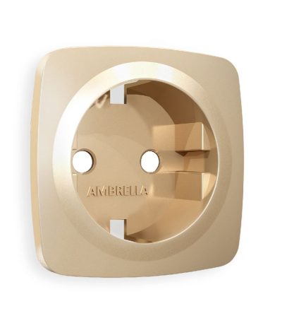Лицевая панель для розетки с/з Ambrella Volt Omega OP6060