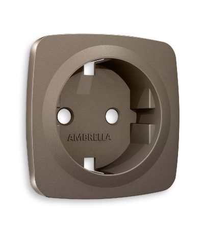 Лицевая панель для розетки с/з Ambrella Volt Omega OP6360