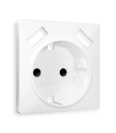 Лицевая панель для розетки с/з со шторками 2USB A+A Ambrella Volt Alfa AP1090