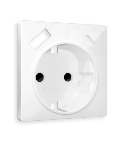 Лицевая панель для розетки с/з со шторками 2USB A+C Ambrella Volt Alfa AP1100